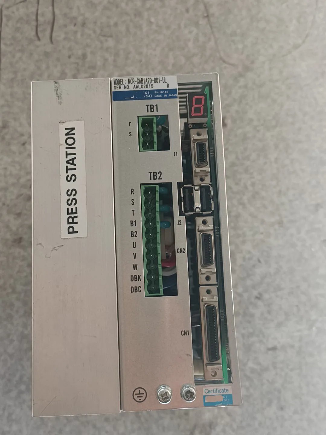 

NCR-CAB1A2D-801-UL Servo Drive for NIKKI DENSO NCR-CAB1A2D-801-UL