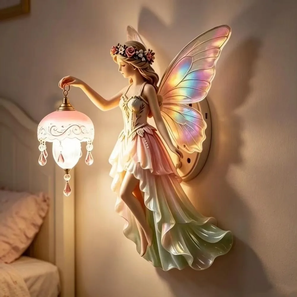 Wall Mounted Vintage Wall Lamp Battery-powered Romantic Night Light Dreamy Mini Lamp Led Wall Light Living Room