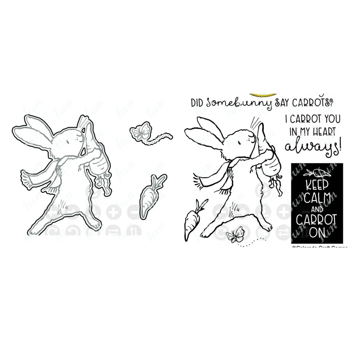 

New Arrival Clear Stamps and Metal Cutting Dies Rabbit Carrot Sets for Diy Craft Making Greeting Card Scrapbooking Embossing