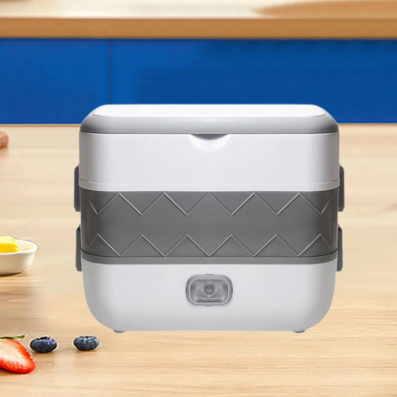 Electric Bento Box EU Plug Adapter Heating Bento Box Removable Portable Small Rice Cooker for Car School Home Truck Travel