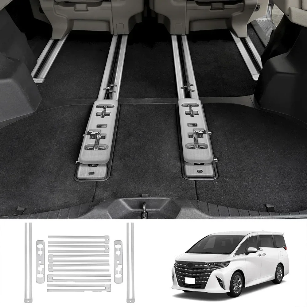 Für Toyota Alphard Vellfire 40 Serie 2023 2024 Rücksitz Gleit schiene Motorhaube Abdeckung Verkleidung Aufkleber Zubehör Auto Styling