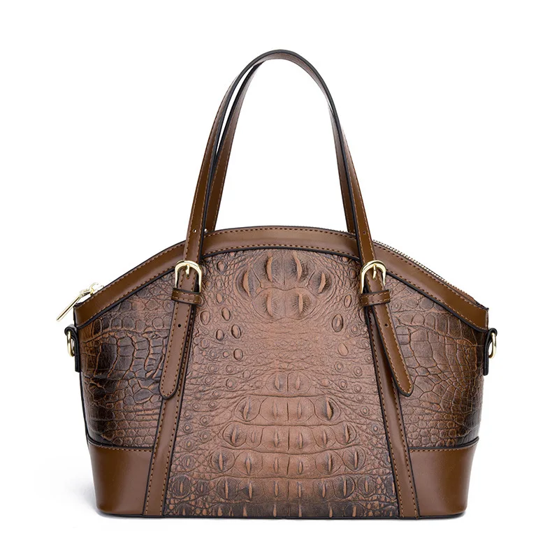 Luxury soft leather women's bag handbag High quality single shoulder backpack large capacity crossbody bag Tote lady women bags image 3