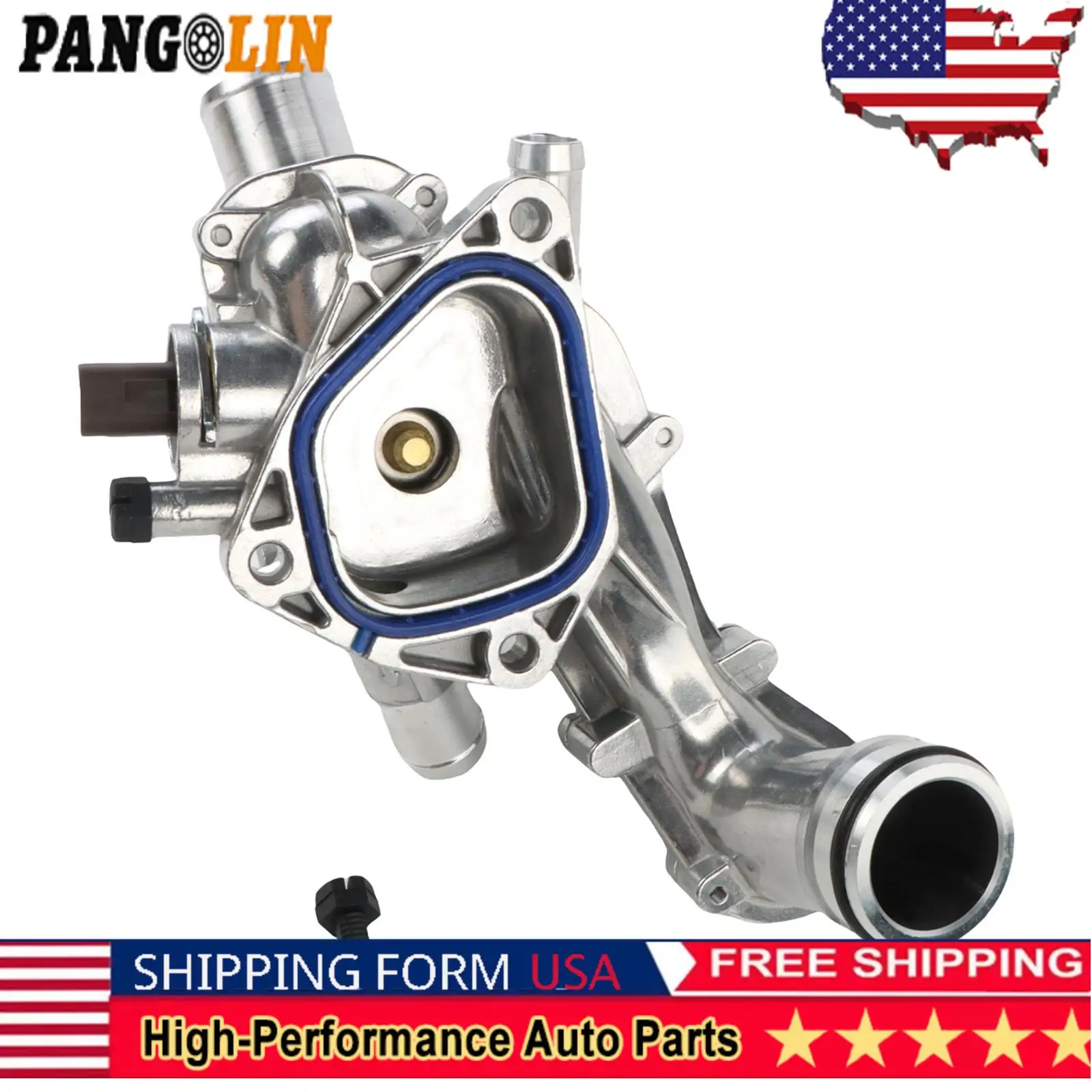 PANGOLIN Aluminum Thermostat Housing Assembly 11537534521 For 2007-2013 Mini Cooper 1.6L Car Engine Accessories Replacement Part