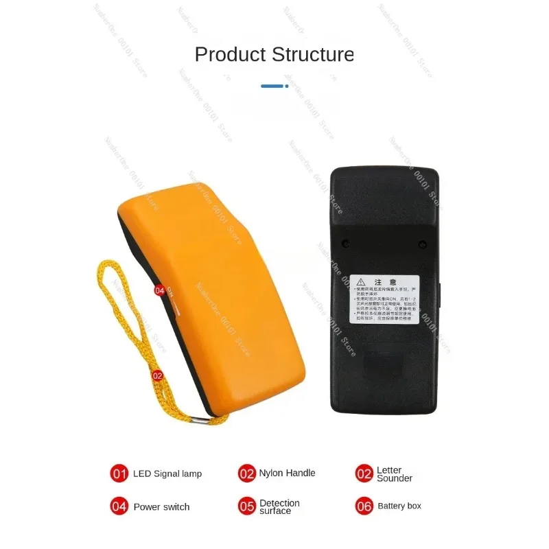 High Precision Handheld Needle Detector Professional Metal Contamination Inspection Tool with Audio Visual Alarm