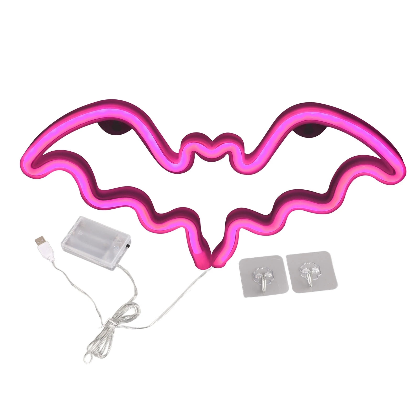 LED Neon Light Innovative Bat Shape Neon Sign Lamp for Holiday Christmas Party Decorations