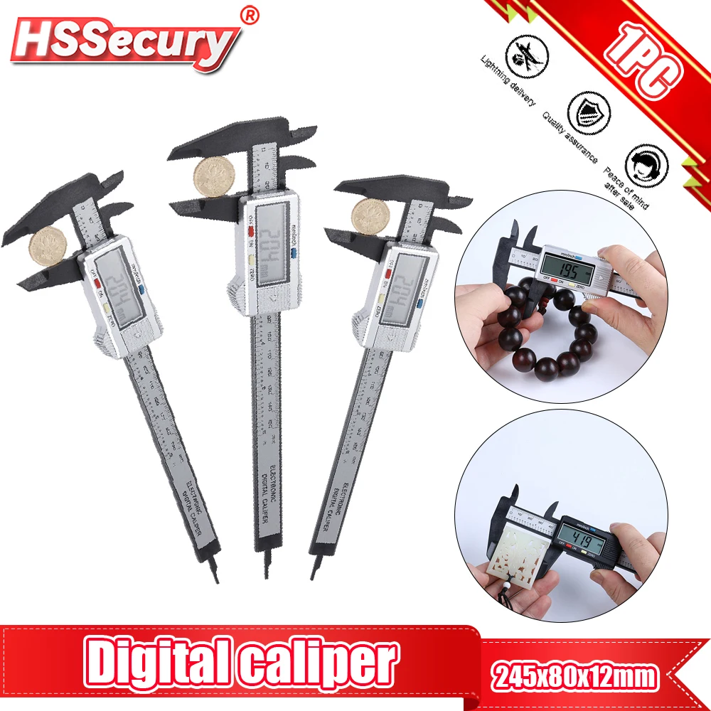 فرجار رقمي إلكتروني الورنية الفرجار 150 مللي متر ميكرومتر مسطرة رقمية أداة قياس 100 مللي متر 0.1 مللي متر الرقمية الورنية الفرجار