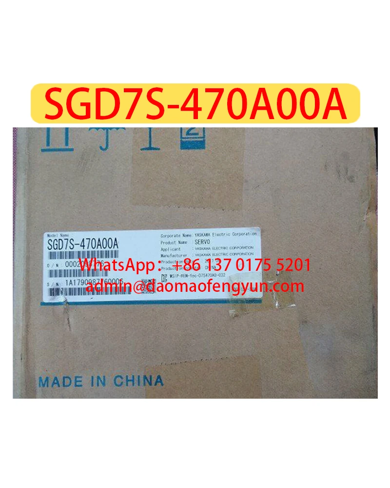 

Brand New SGD7S-470A00A Servo Drive SGD7S 470A00A，Fast shipping
