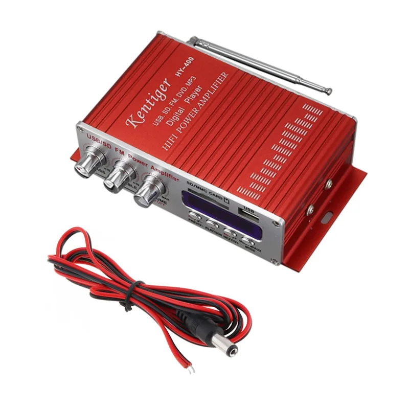 Plug-in card usb flash drive mini small power amplifier 12v outdoor loudspeaker 2.0 channel audio amplifier