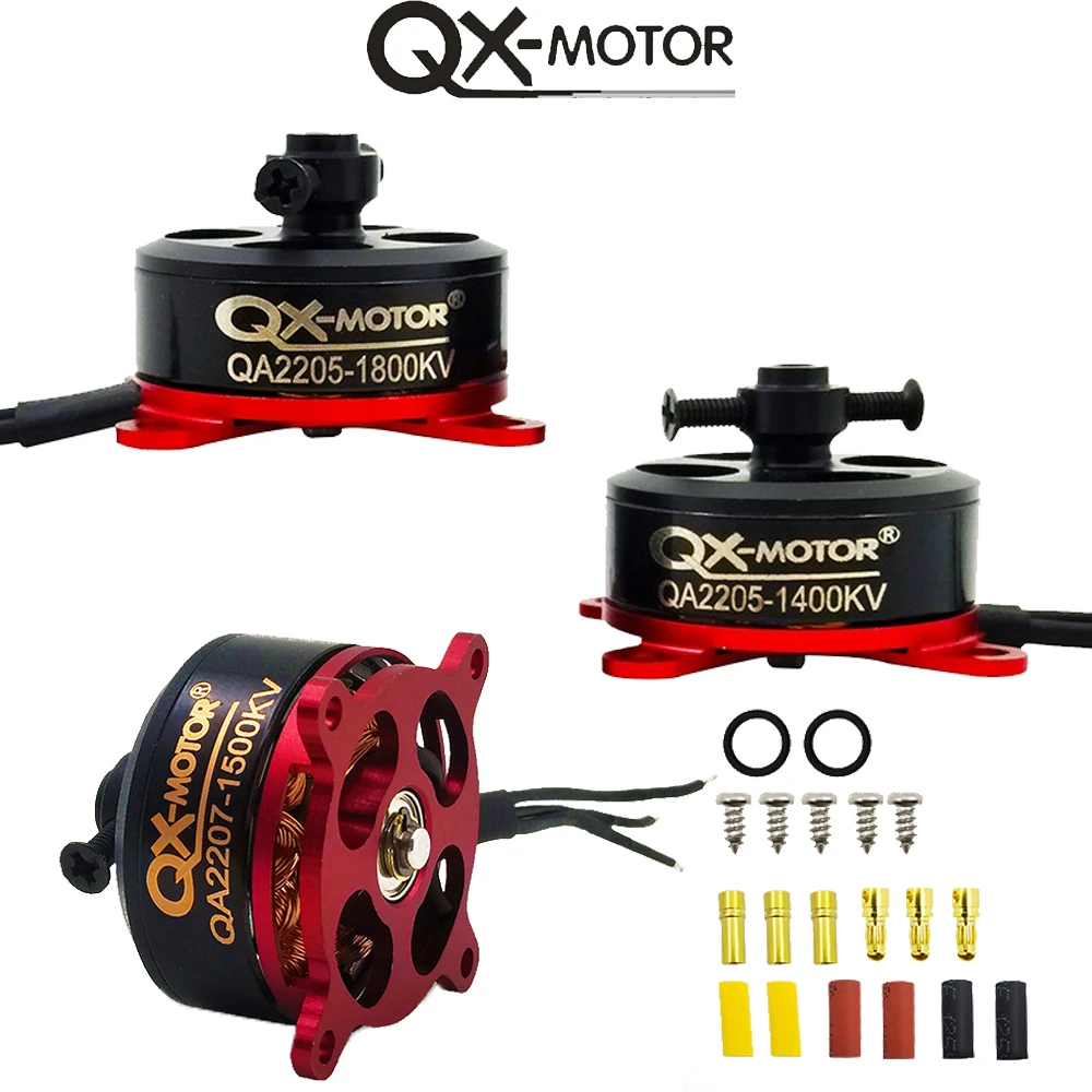 QX-MOTOR QA 2205 2207 Brushless Motor1400KV 1500KV 1800KV For F3P RC Fixed-wing Aeroplane Airplane