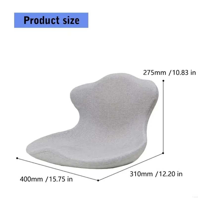 Ergonomic Lumbar Assist Chair Pillowsoftness Spume for Office Chair and Home Use Providing Back Analgesia Y5GB