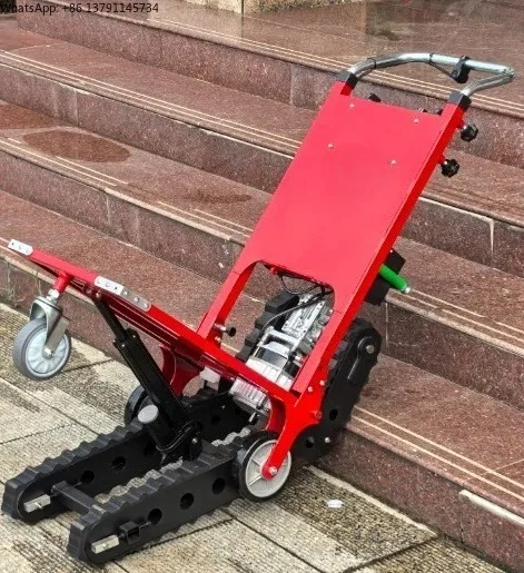 400KG Tracked Electric Stair Climbing Cart - Mute Cargo Handling Trolley | Crawler-Type Up & Down Stair Climber