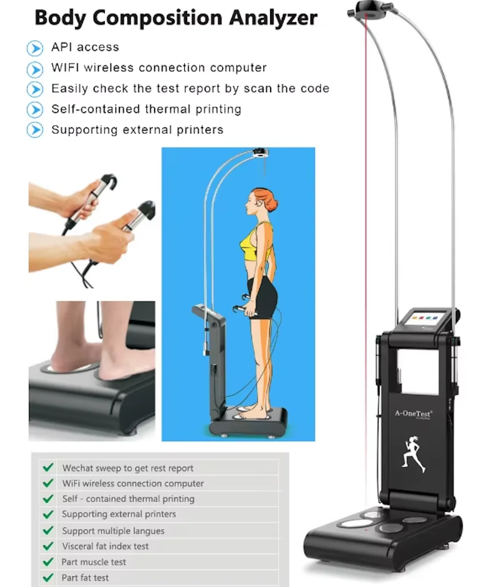 Body Composition BMI Analysis Tester Muscle Building Analyzer for Health Fitness Center view 3