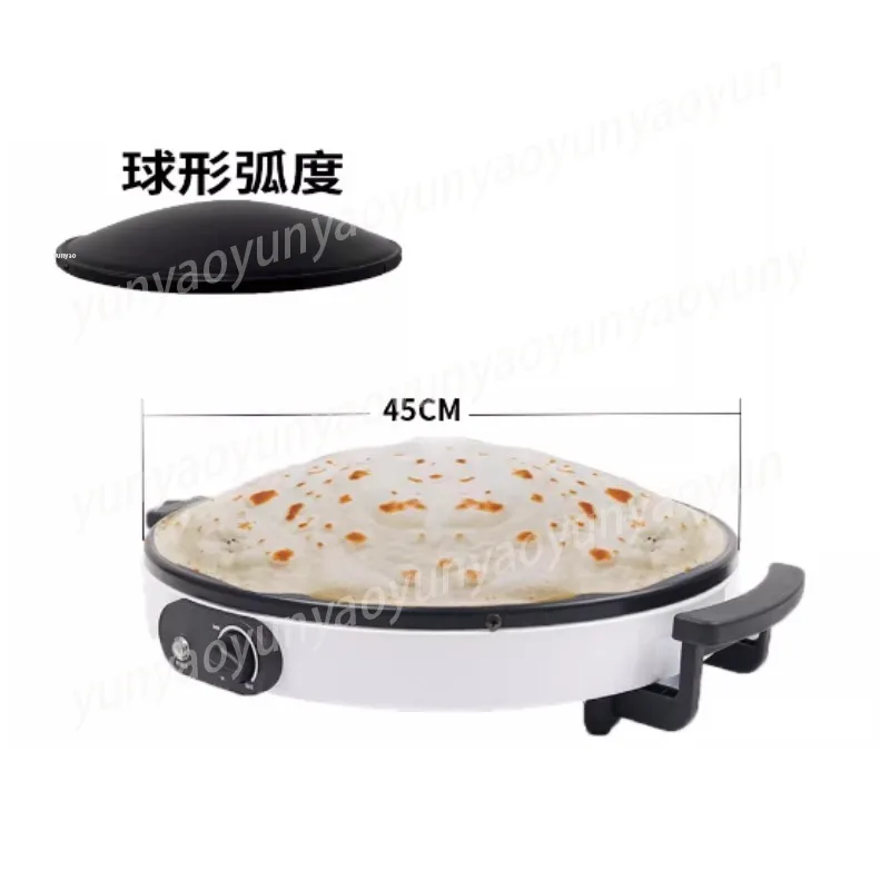 Home Bakery Electric Chapati Tortilla Maker Non-Stick Dough Press for Naan Roti Pizza Flatbread Making