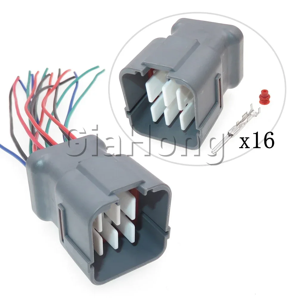 1 Set 16 Ways AC Assembly Automotive Wire Cable Waterproof Socket 6189-0715 Accessories 6188-0495 Car Transmission Oil Pump Plug