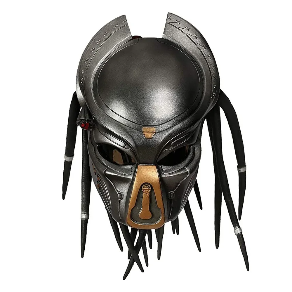 Alien Hunter Maske Alien War Iron Blood Warrior Maske Terror Latex Headset Halloween Masken Alien Monster Hunter Cosplay Masque
