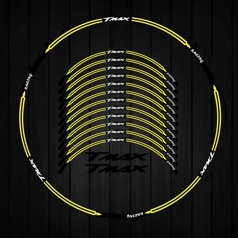 Motorcycle Accessories Wheels Frame Decoration Inner Wheel Hub Reflective Stickers For YAMAHA TMAX530 TMAX 560 TMAX560 TMAX 530