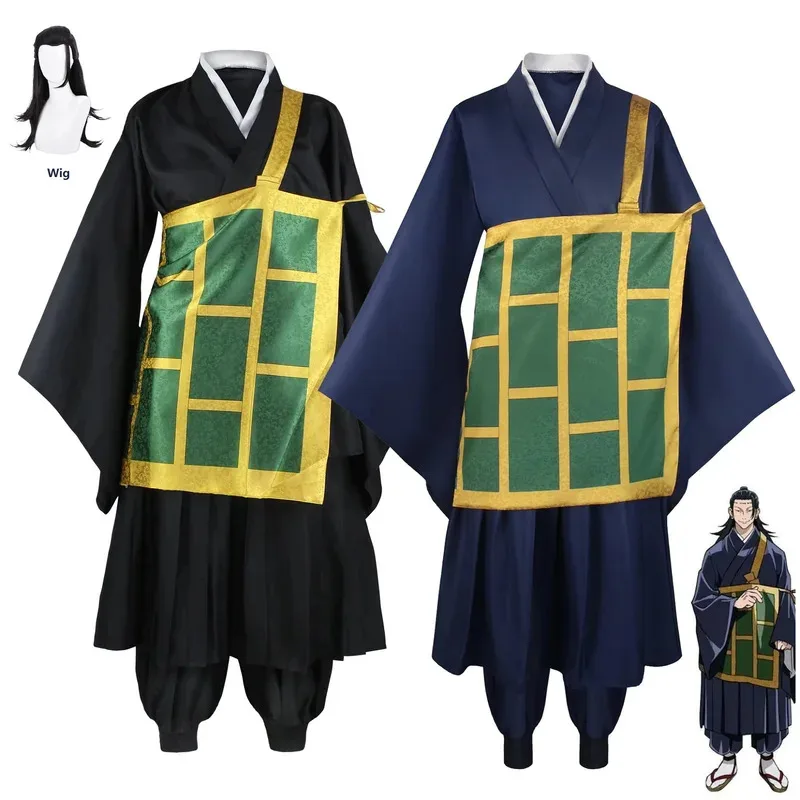 Zizi 2025 Geto Suguru Costume Cosplay Nero Blu kimono Uniforme scolastica Anime Figure Vestiti Costumi di Halloween per le donne Uomo