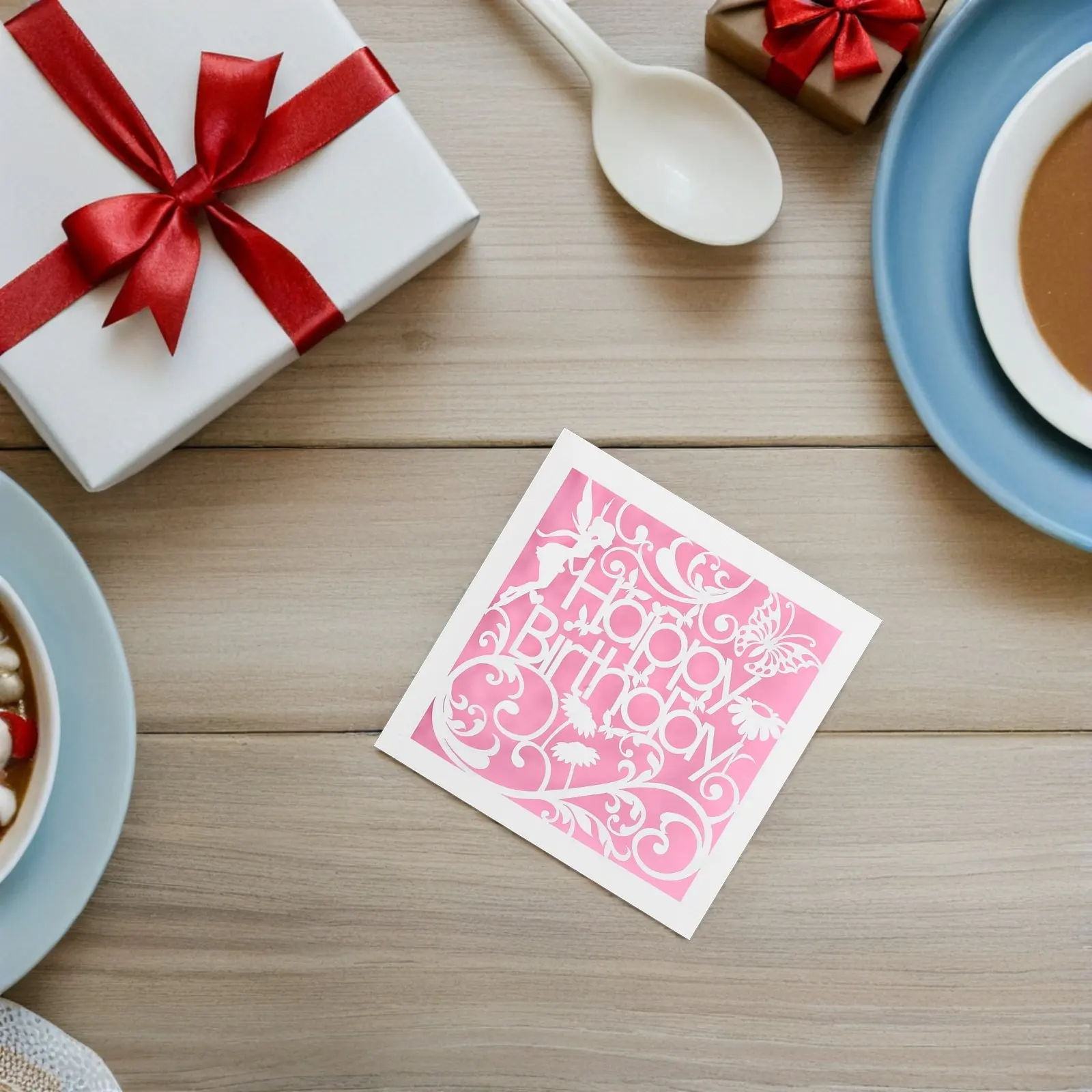 

10Pcs Sophisticated Vintage Butterfly Flower Birthday Cards for Her Daughter Friend Floral Greeting Card Writable Celebration