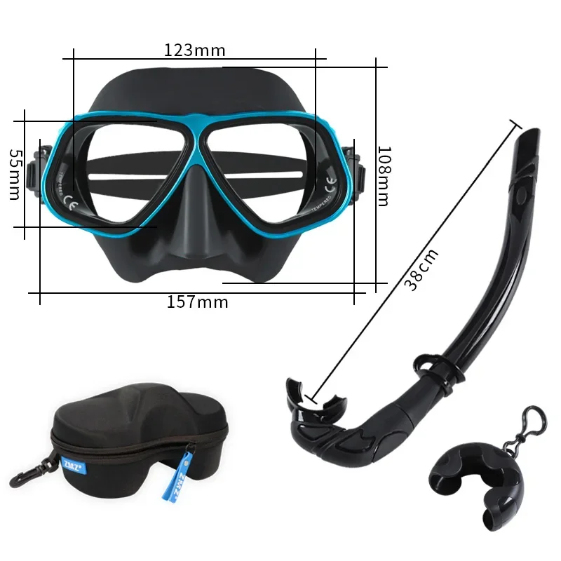 Factory customization Mask Snorkel Set Freediving Adult Freediving Mask Set