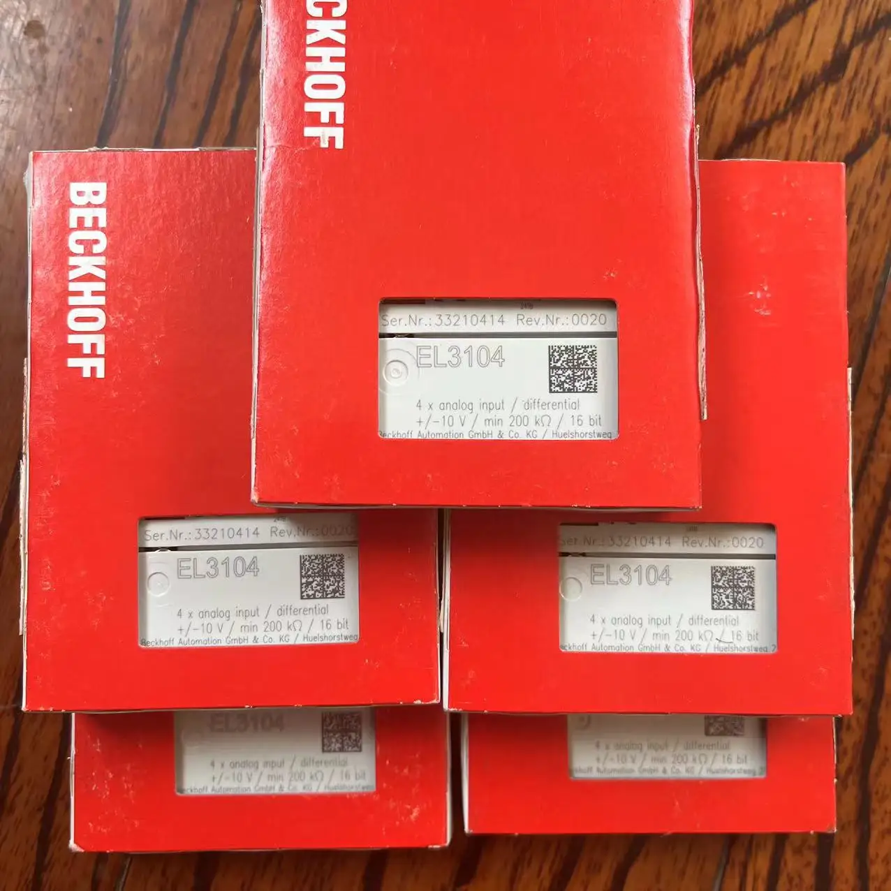 Módulo alemão Beckhoff EL3104 EL4104 EL4014 EL3024 EL4024 EL3054 EL3064