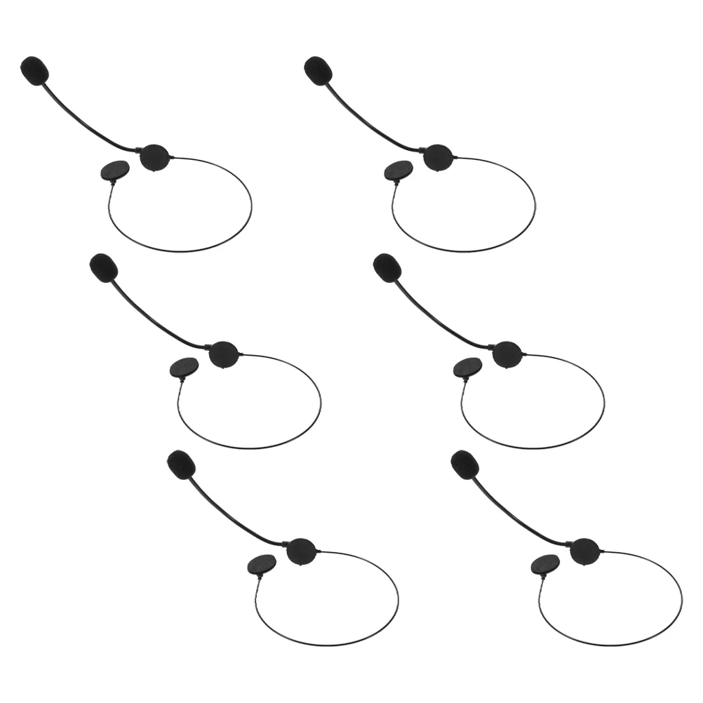 6 Pcs Microphone Toy Apparel Gaming Headset Plastic Microphones Props for Party