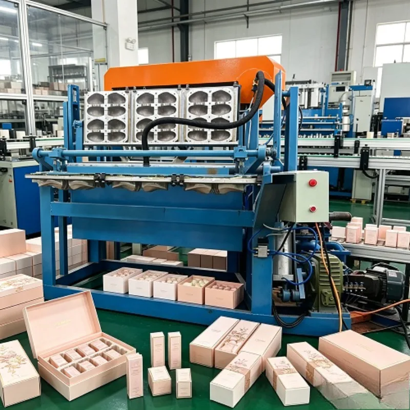 Jumbo Egg Tray Forming Equipment | High-Capacity Hydraulic Pulp Egg Tray Press with Pulp Consistency Regulator for Egg Flat Tray