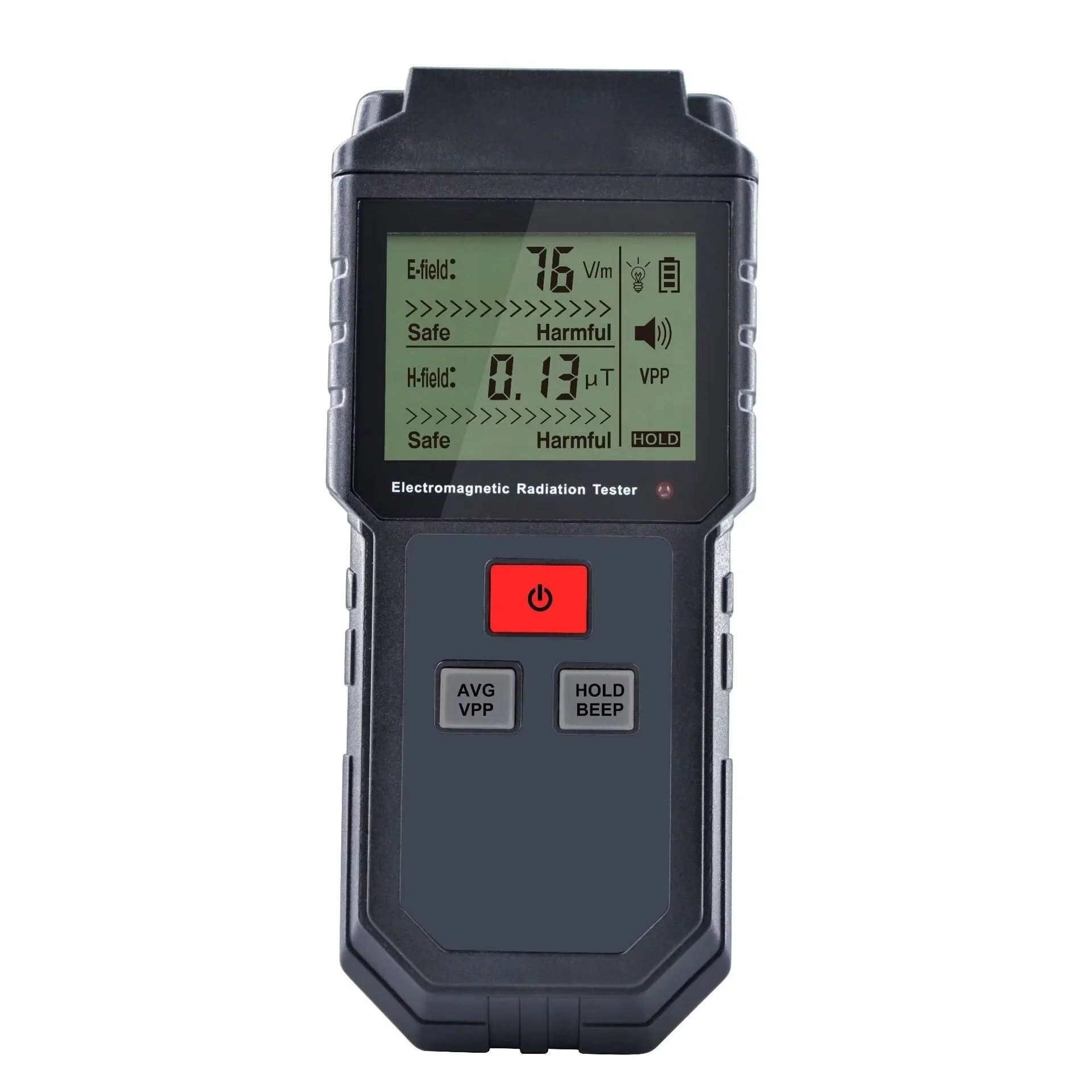 EMF Meter Electromagnetic Field Radiation Detector Battery Powered Portable EMF Detector Equipment Tester TOOLTOP ET825