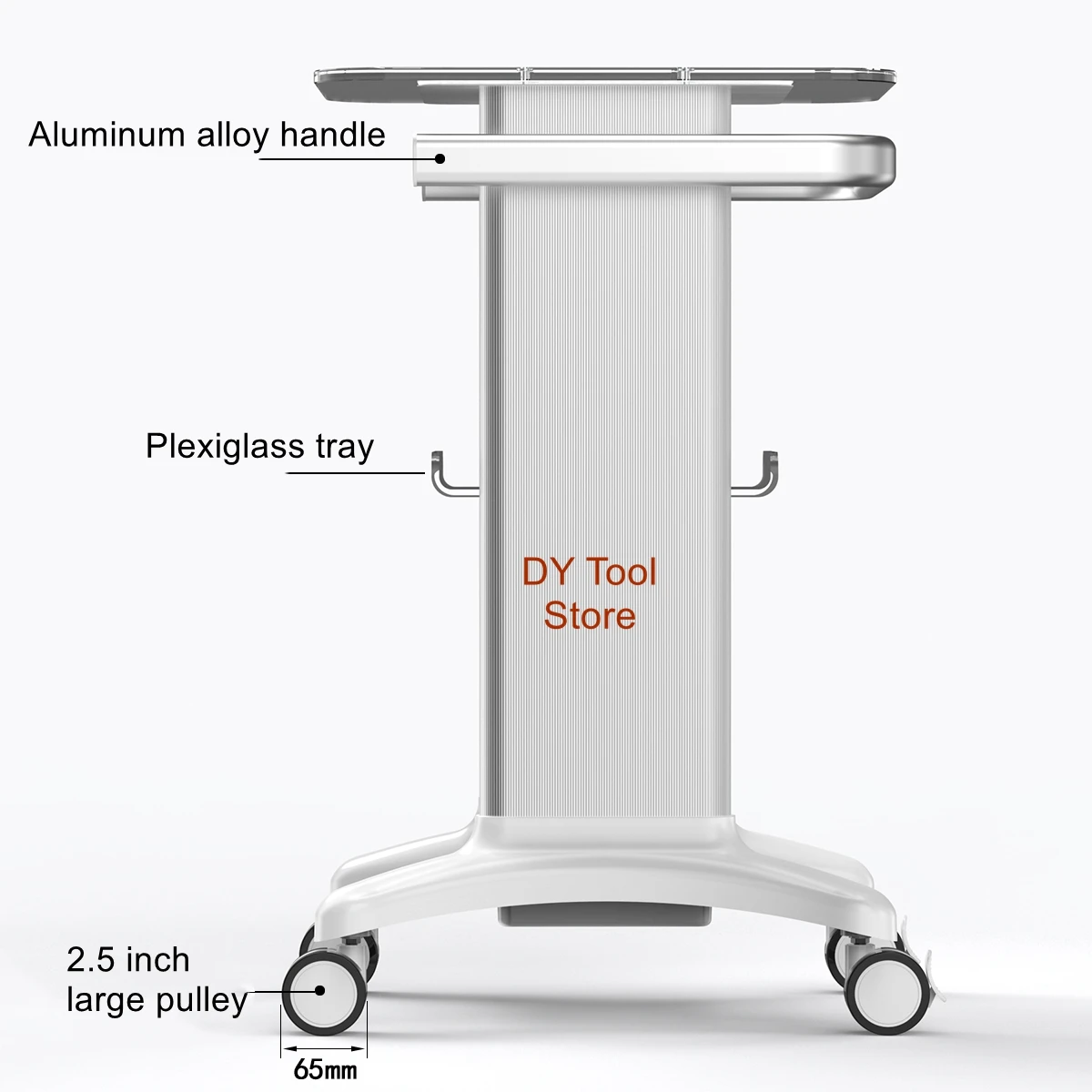 Beauty instrument cart acrylic small bubble shelf base dental clinic B ultrasound medical beauty cart plus custom