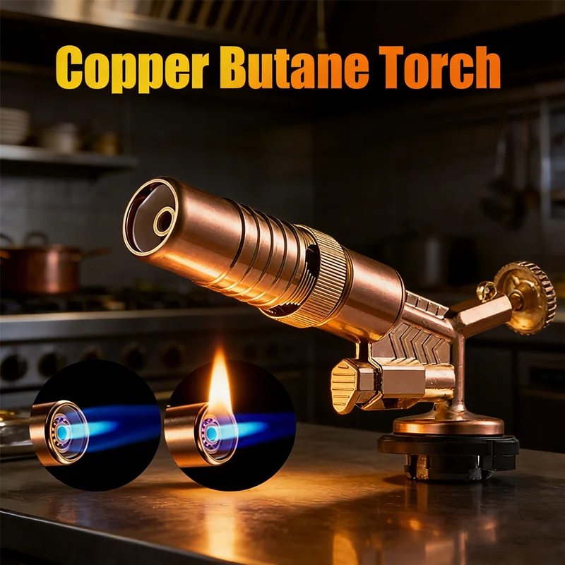 NEW Butane Micro Torch - Portable Flame Nozzle for Detailed Work, from Soldering and Shrinking Tubing to Kitchen and Outdoor Use
