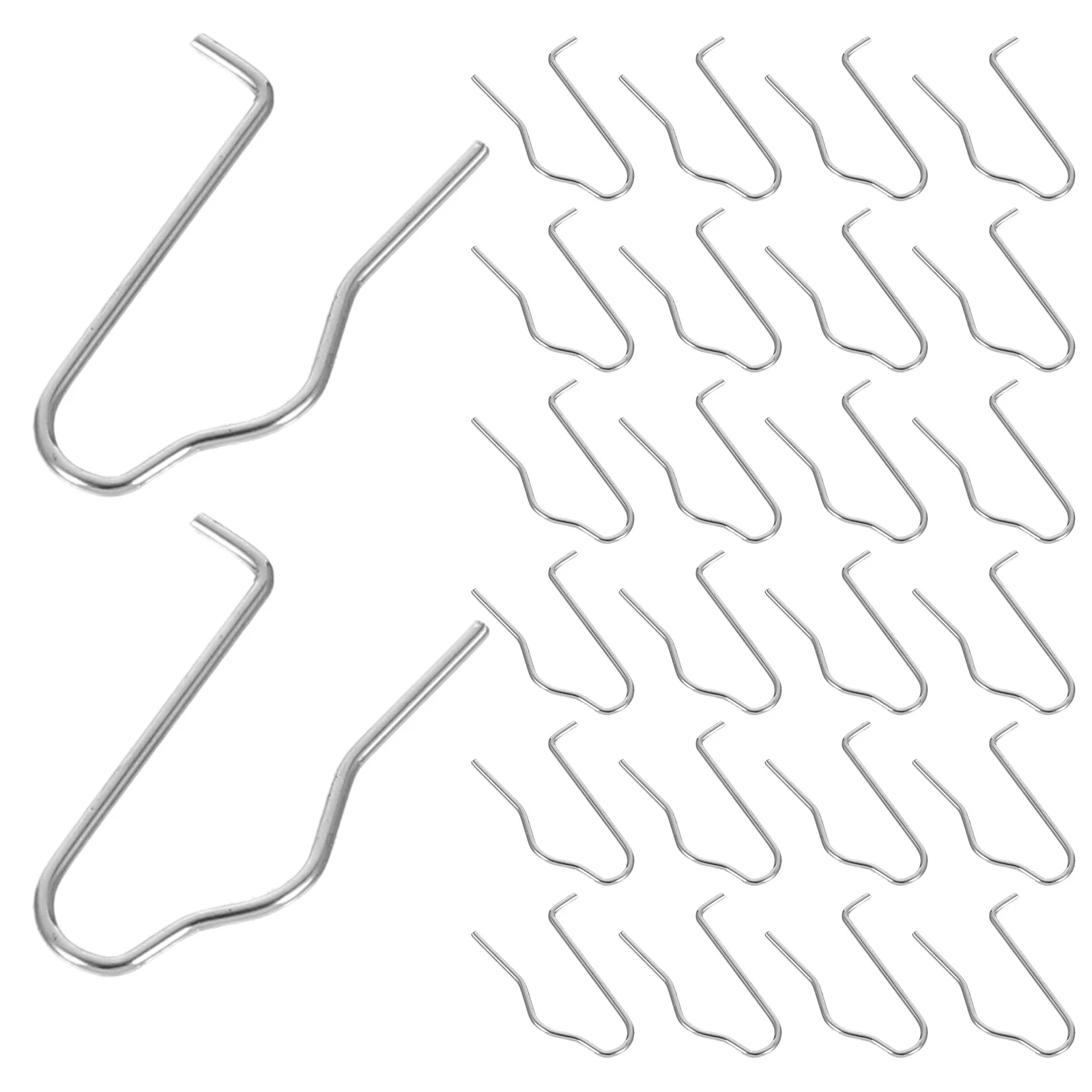 

100Pcs Bobbin Winder Retainer Clips Metal Springs U-Shaped Sewing Machine Parts Thread Tension Spring Replacement Supplies