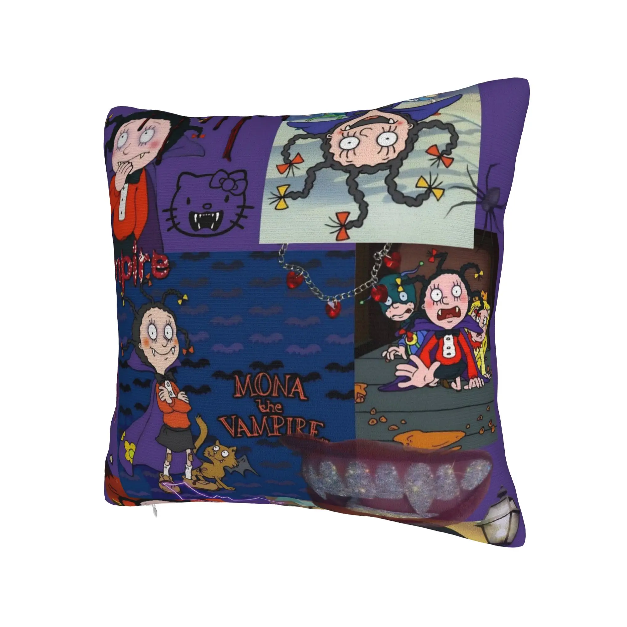 Mona The Vampire Anime Pillowcase Stuff Printed Cushion Cover Decorations  Throw Pillow Case Cover Chair Multi Size