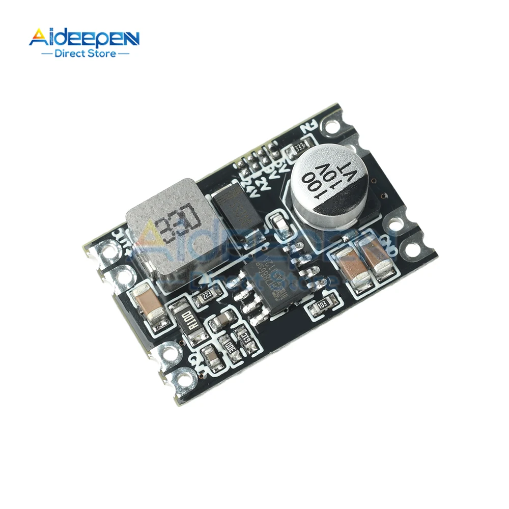Módulo de alimentação redutor de tensão de saída fixa DC-DC 7V-100V a 5V/9V/12V/24V com proteção total para uso automotivo/industrial