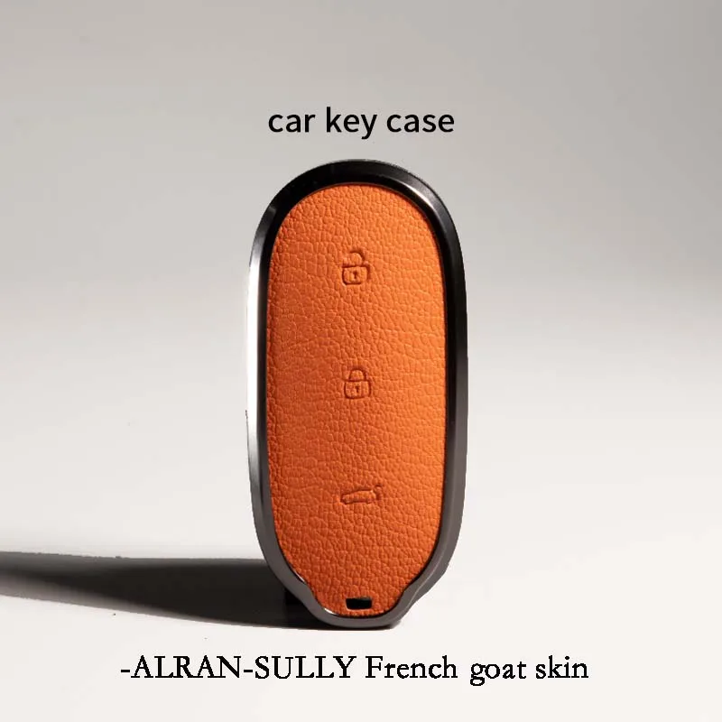 Suitable For LIXIANG Key Sleeve L9 MAX/L8/L7L6 New High-Grade Alloy Leather Car Key Protection Shell Buckle Multi-Color Optional