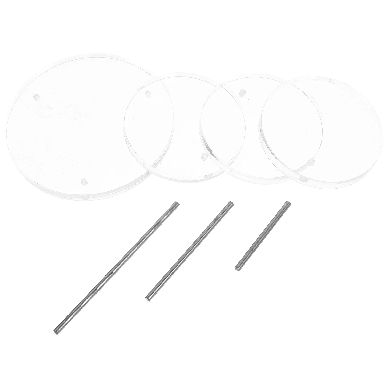 

Круглая прозрачная акриловая подставка для ювелирных изделий, многослойная стойка, настольный держатель для колец, полка для дисплея, органайзер, настольная стойка для ювелирных изделий