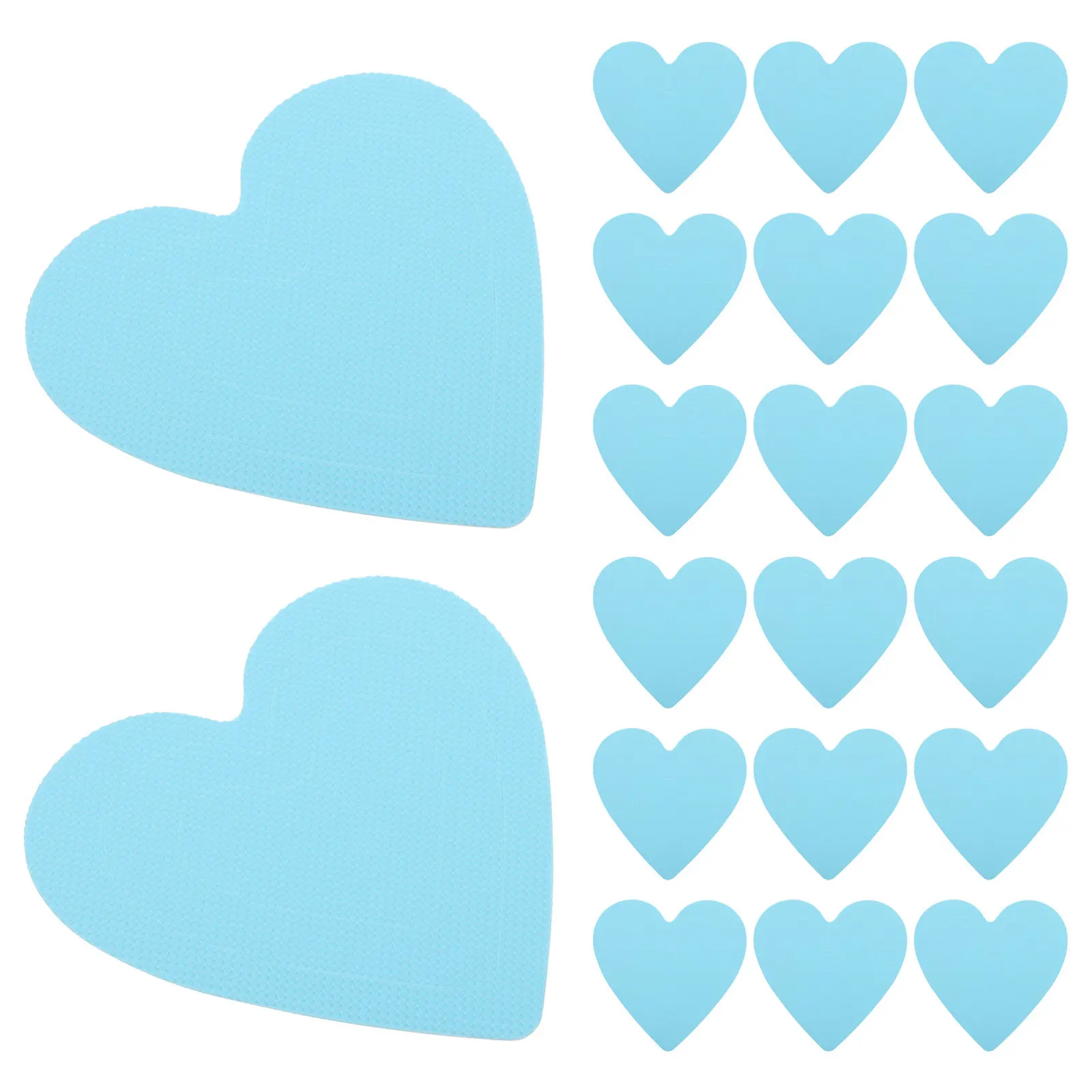 20Pcs Heart Pattern Anti Slip Stickers Waterproof Self Adhesive for Bathtub Shower Floor Bathroom Stairs Non Skid Safety Grip