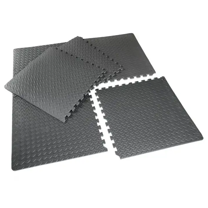 

CAP 22.3" x 22.3" Gray Foam Interlocking Floor Mats, 6 Piece