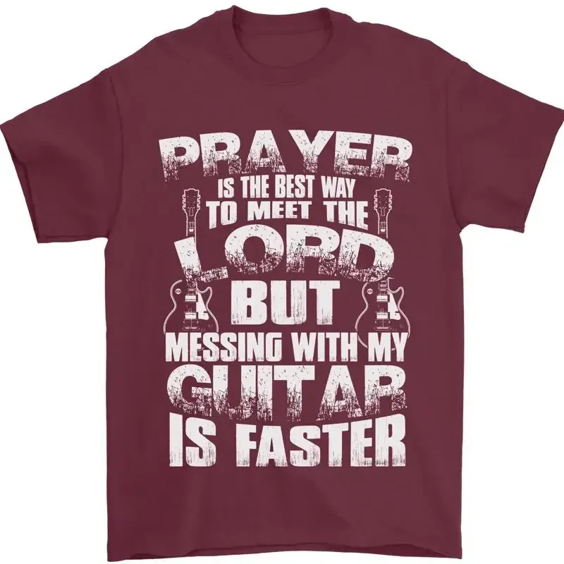 Don't Disturb My Guitar Funny T-Shirt Mens 100% Cotton