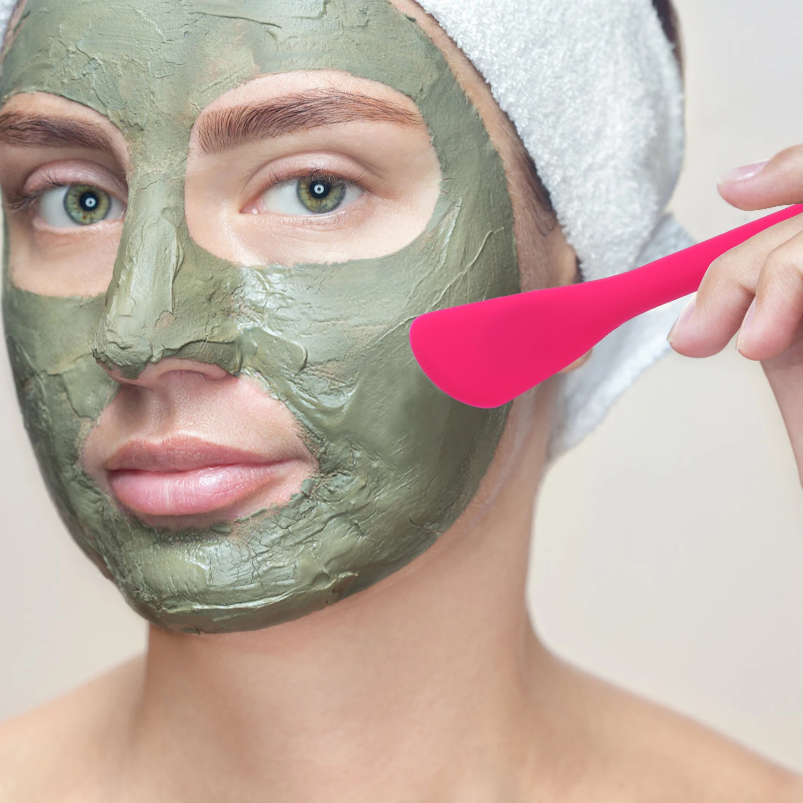 

2pcs Silicone Face Cleansing Brush Soft Massage Scrubber Sensitive Skin Portable DIY Mask Stirring Stick Facial Tool