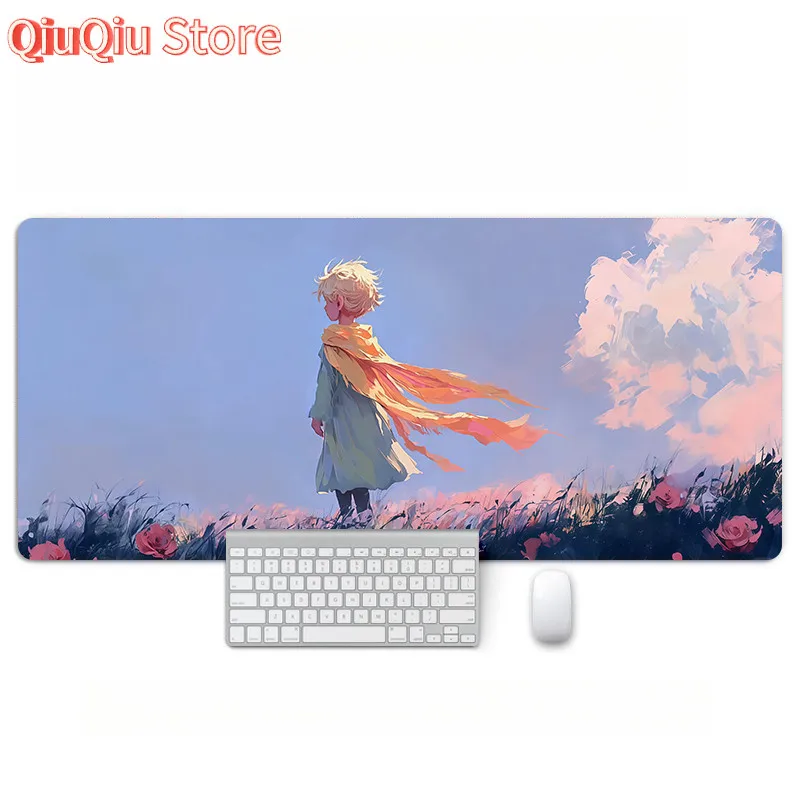 

Коврик для мыши с героями мультфильмов «Маленький принц», большие детские коврики для компьютерного стола с сказочным персонажем, нескользящие коврики для мыши в стиле аниме, игровой аксес