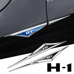 2pcs 3d alloy car stickers car accsesories accessory for Hyundai H1