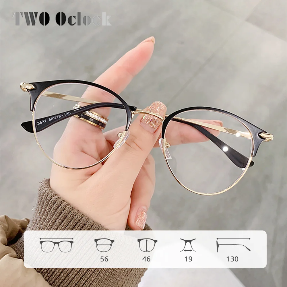 2026 Retro Eyeglass Frame For Women Luxury Brand Myopia Optical Medical Glasses without Graduation Metal Eyewear Male Spectacle