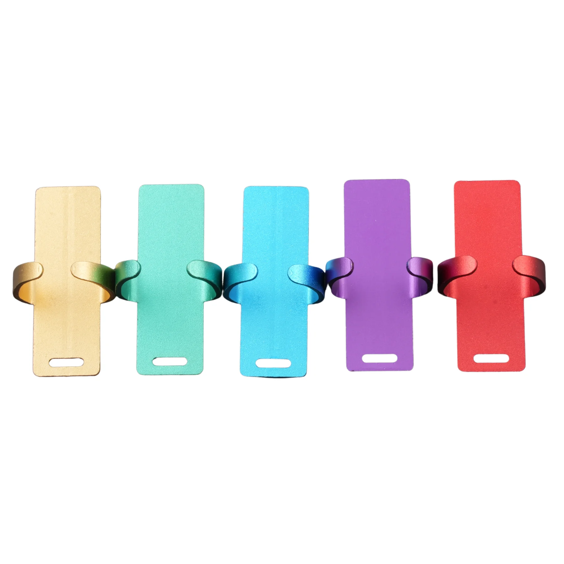 1pcs Dental Rulers Aluminium Dentist Endo Finger Ruler Measure Scale Endodontic Colorful Dental Measuring Aluminium Endo Ruler