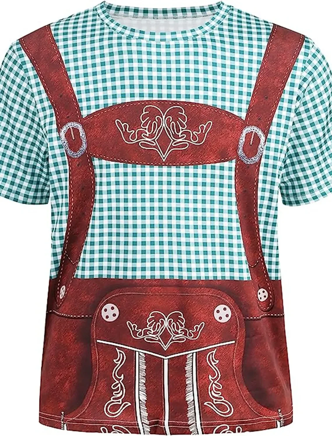 

Октоберфест Пиво Баварская футболка Lederhosen Аниме Графическая футболка для мужчин и женщин унисекс с 3D принтом Повседневная удобная повседневная