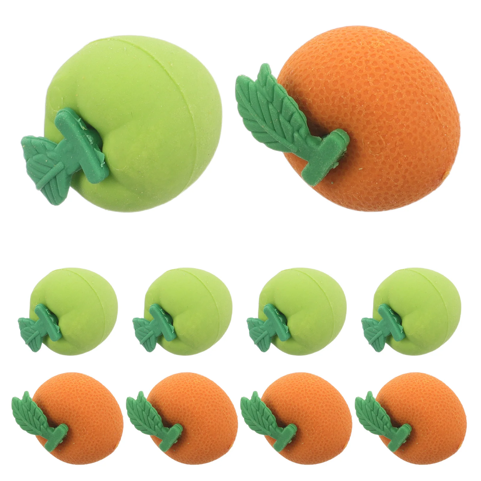 100개 신기한 과일 모양 연필 지우개 미니 사과 오렌지 모양 재미있는 지우개 어린이 교실 상품 학교 용품