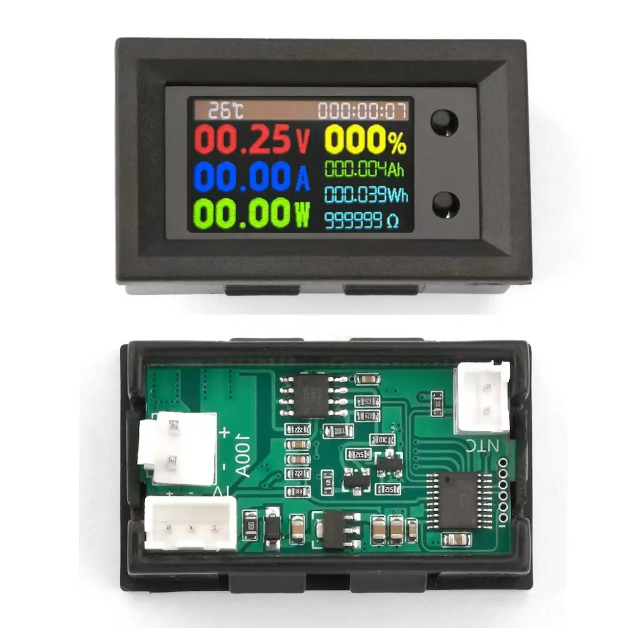 DC4~30V 9 in 1 Multifunction Tester Voltage Current Power Power % Capacity Temperature Cumulative Capacity Energy Running Time