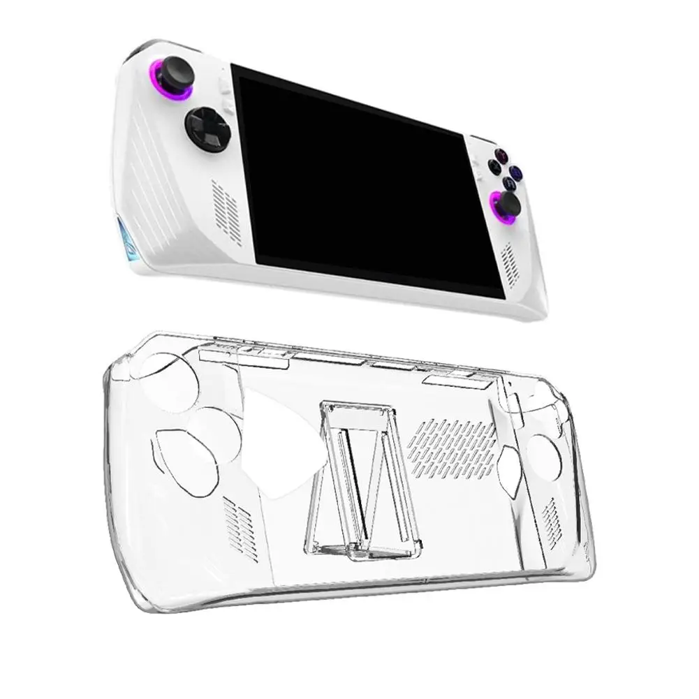 Funda protectora para consola de juegos portátil ASUS ROG Ally, carcasa transparente de TPU suave, a prueba de caídas