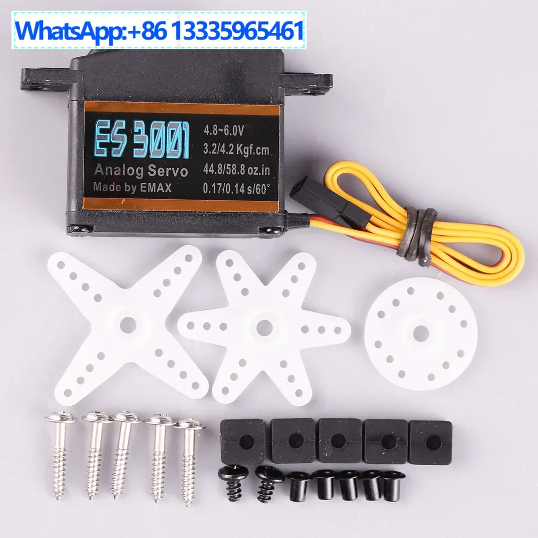 

EMAX ES3001 Model Aircraft Fixed Wing (43g) Plastic Tooth Analog Servo (with Bearings)
