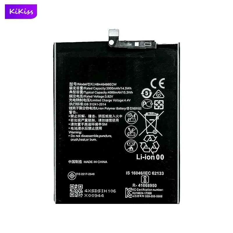 HB446486ECW Mobile Phone Battery For Huawei P20 lite (2019)/P smart Z/For honor 9X Pro/Nova5i/Enjoy 10 Plus 4000mAh