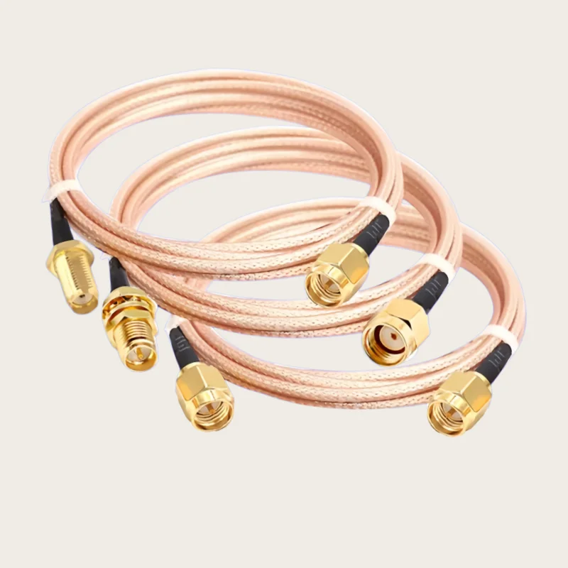 RG316 cable SMA to SMA RP SMA Male Plug & Female Jack Crimp Connector Coax Jumper Pigtail Cable For WIFI 3G 4G GSM Antenna