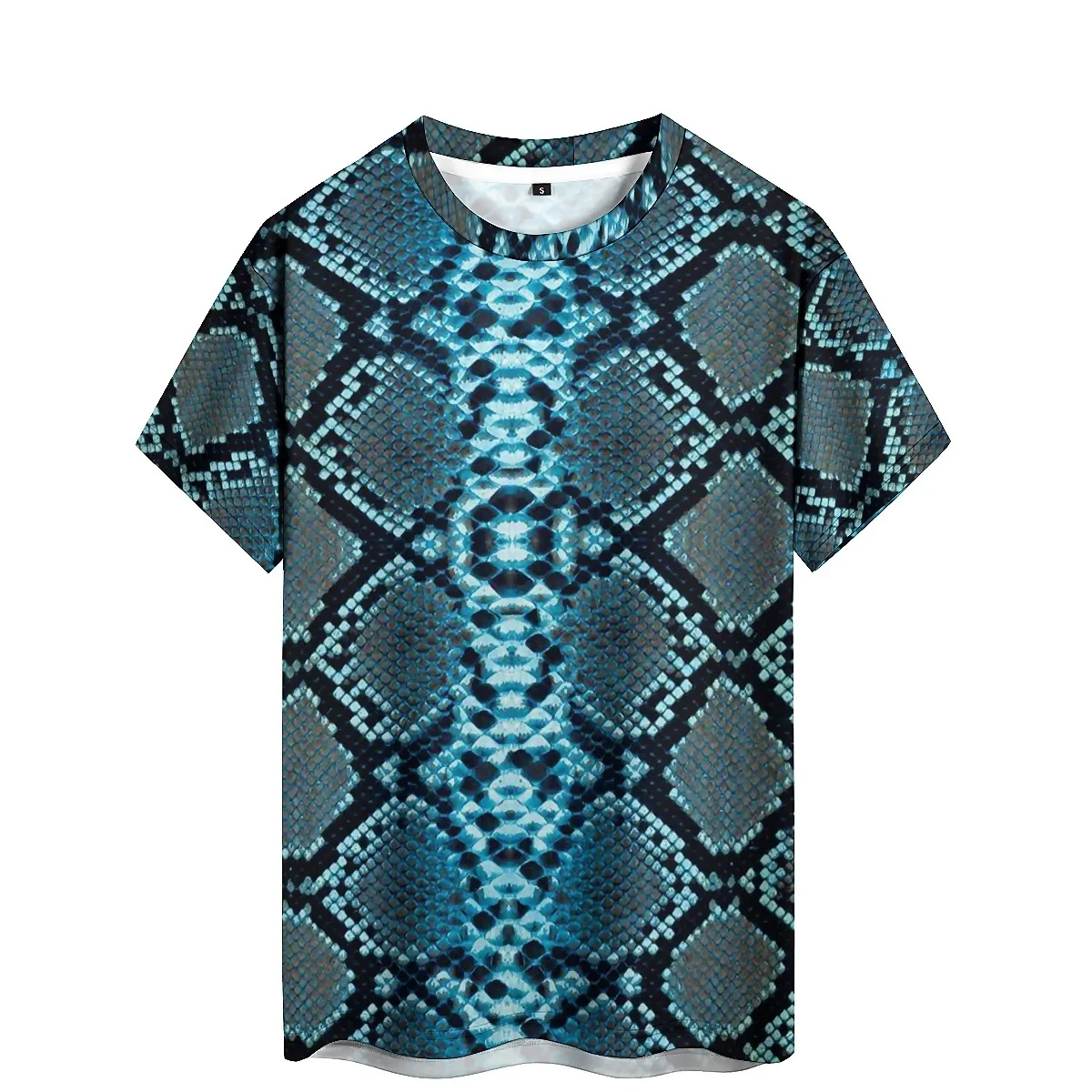Men's Colorful Visual 3D Printed Short-Sleeve T-Shirt - Family Gathering, 3D Detail, Party Wear